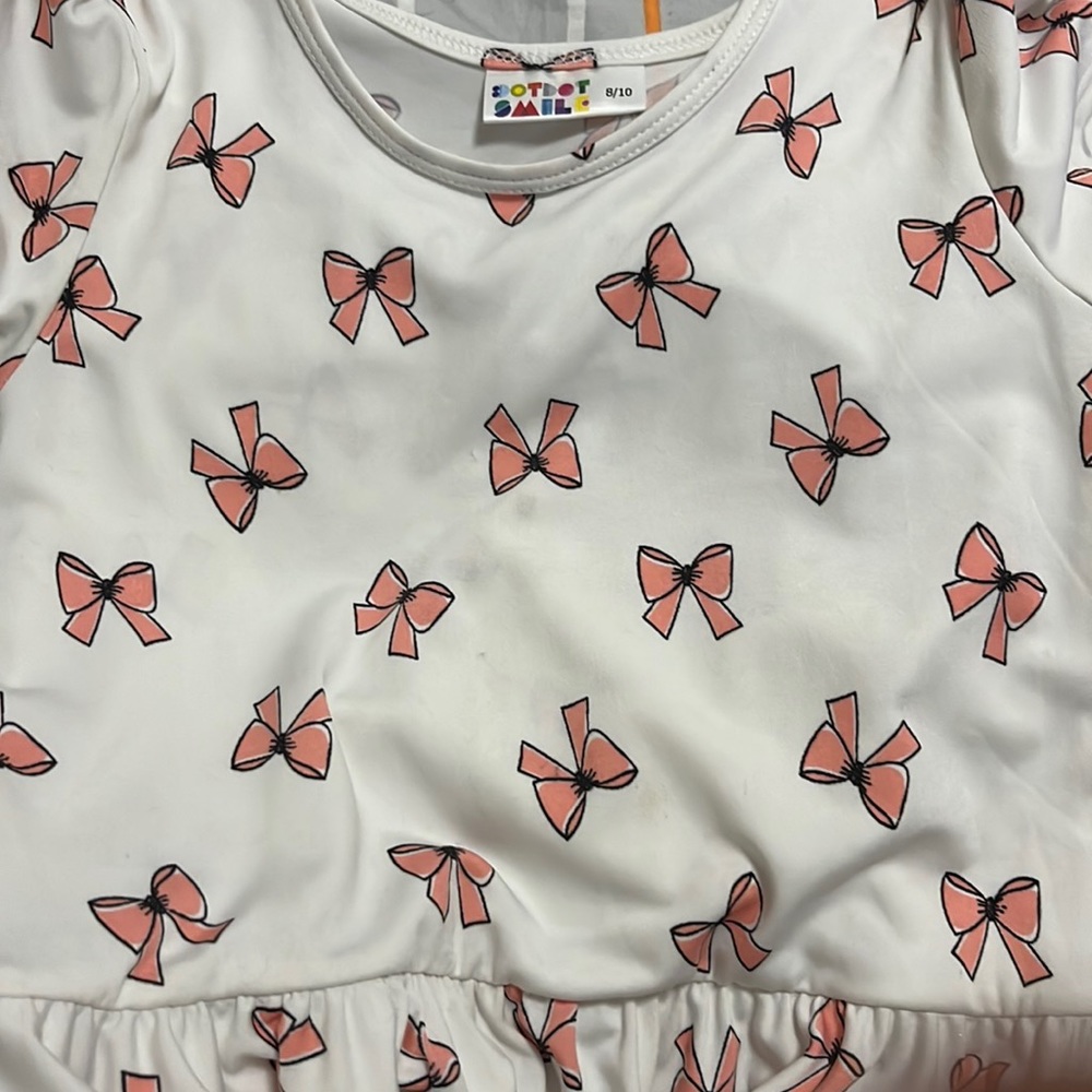 Dot Dot Smile twirl bow dress